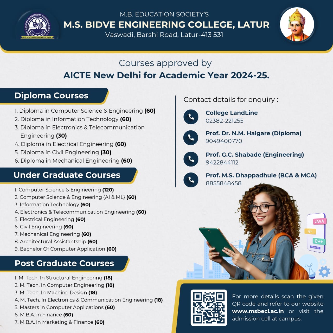 >> Courses Approved By AICTE