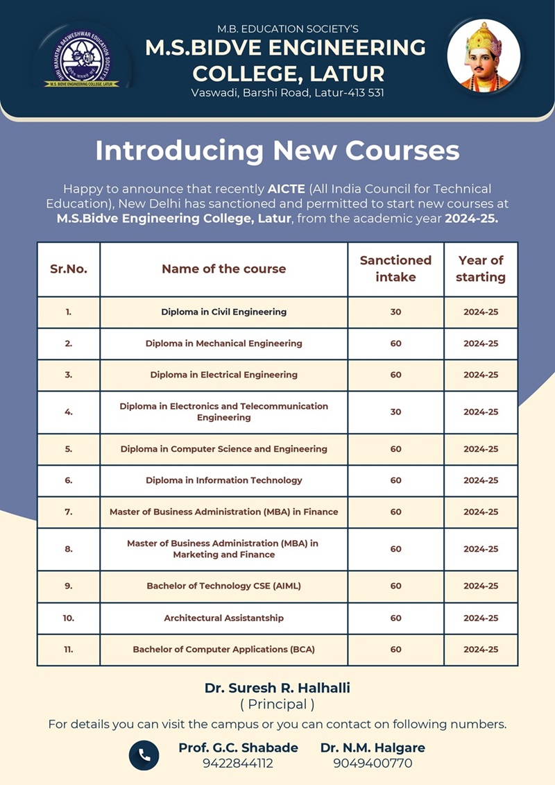 >> Newly offered Diploma (Polytechnic) courses by college.